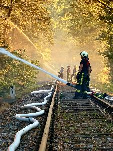 Bild: Feuerwehr Eppelborn unterstützte bei großem Waldbrand bei Ottweiler
