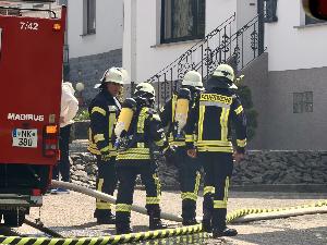Bild: Brand einer Garage in der Jägerbergstraße
