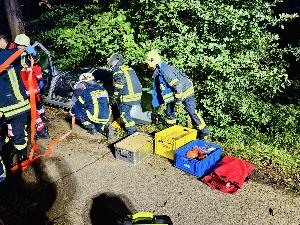 Bild: Schwerer Verkehrsunfall auf der L112 bei Wustweiler – Fahrer schwer verletzt