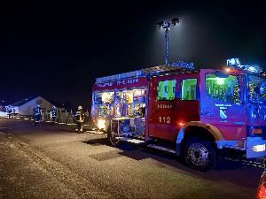 Bild: Brand einer Hecke in der Rathausstraße