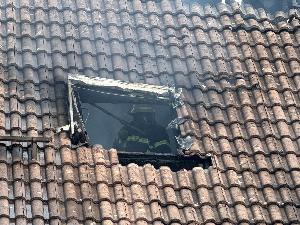 Bild: Dachstuhlbrand in der Illtalstraße