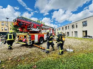 Bild: Große Evakuierungsübung im Haus Hubwald