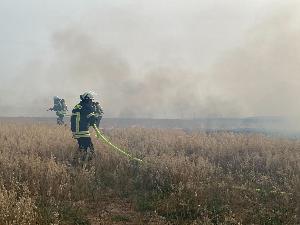 Bild: Stoppelfeld brannte im Ortsteil Wiesbach