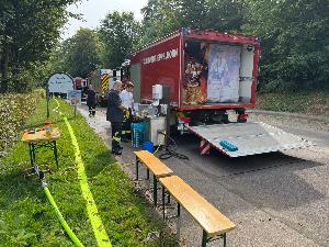 Bild: Dachstuhlbrand in der Illtalstraße