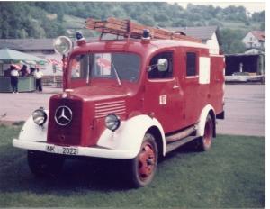 Bild: Alter Mercedes LF 8 des Löschbezirk Dirmingen