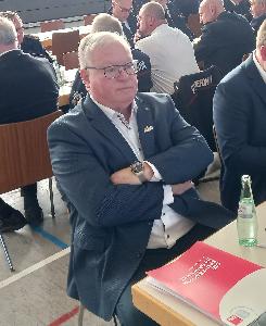 Bild: Aus Wiesbach - Mitglied des Landtages Stefan Löw (auch Mitglied im Innenausschuss des Landtages) als Gastredner,