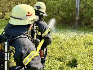 Bild: Brand einer 20kV-Leitung