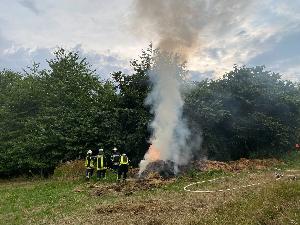 Bild: Brand in der Nähe des Freizeitzentrums Finkenrech