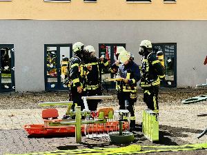 Bild: Große Evakuierungsübung im Haus Hubwald
