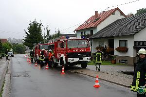 Bild: Die Einsatzstelle in der Weihereckstraße