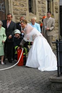 Bild: Annika beim erfolgreichen Löschen