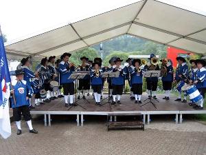 Bild: Der Tambourverein aus Köllerbach war zu Gast beim Fanfarenzug des Löschbezirks Eppelborn