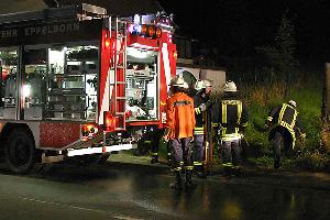 Bild: Die Einsatzkräfte aus Eppelborn hatten das Feuer in kürzester Zeit unter Kontrolle