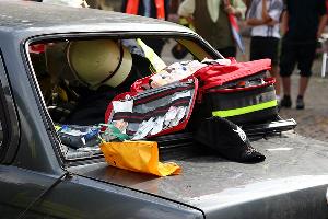 Bild: Während der gesamten Befreiungsmaßnahmen arbeiten medizinische und technische Rettung Hand in Hand