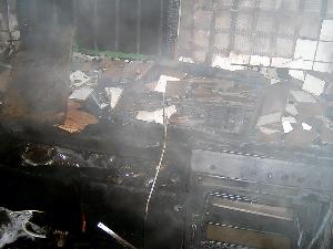 Bild: Blick in den Küchenbereich der Fischerhütte