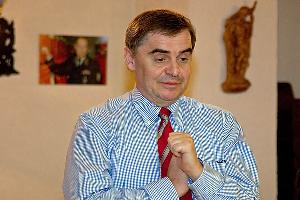 Bild: Auch der Ministerpräsident Peter Müller war zu Gast im Eppelborner Feuerwehrgerätehaus