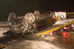 Bild: An dem Unfallfahrzeug entstand Totalschaden