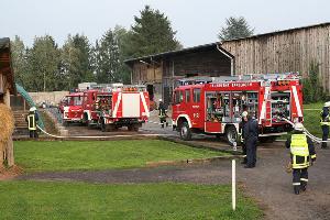 Bild: Rund 40 Feuerwehrleute aus beiden Löschbezirken nahmen an der Übung teil