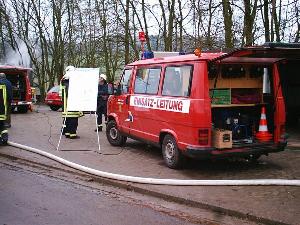Bild: Vorbildliche Einsatzleitung der Gemeinde Marpingen.