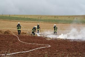 Bild: Die Einsatzkräfte hatten das Feuer schnell gelöscht