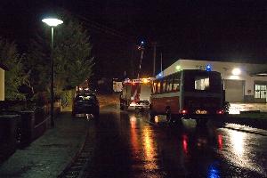 Bild: Gleich an mehreren Einsatzstellen musste die Feuerwehr in der Nacht zum 03.12.2007 tätig werden
