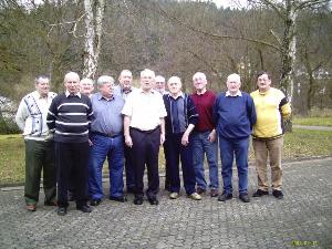 Bild: Viele Kameraden der Alterswehr waren gekommen um Günter Braun zu seinem 70. Geburtstag zu gratulieren.