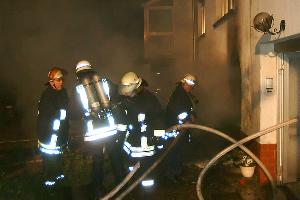 Bild: Das Feuer brach in einem Kellerraum des Hauses aus