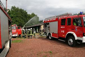 Bild: Einsatzübung am Birkenhof in Dirmingen