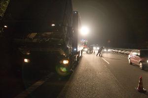 Bild: Eine Spur der Autobahn in Richtung Saarbrücken musste gesperrt werden