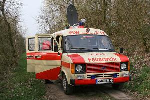 Bild: Vom Einsatzleitwagen der Feuerwehr der Gemeinde Marpingen aus wurde der Einsatz koordiniert