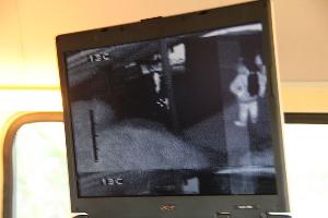 Bild: Blick durch die Wärmebildkamera