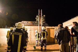 Bild: Neben der Feuerwehr war auch die Polizei vor Ort im Einsatz