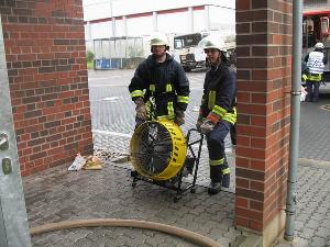 Bild: Einsatz des Lüfters.