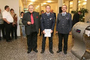 Bild: Befördert zum Brandmeister: Patrick Behr