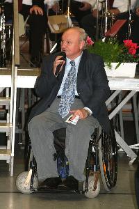 Bild: Grußwort des Schirmherrn Landrat Dr. Rudolf Hinsberger (Foto: Heike Blum)