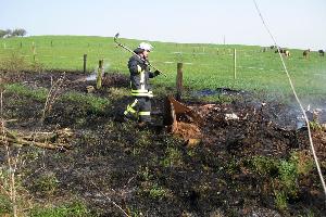 Bild: Einsatzstelle in der Galgenbergstraße in der Nähe des Berghofs