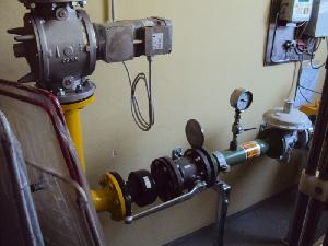 Bild: Absperrventil der Gasleitung