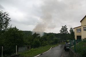 Bild: Von Weitem war die Rauchsäule über der Einsatzstelle gut zu sehen