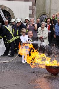 Bild: Oliver erhielt tatkräftige Unterstützung von Töchterchen Hanna