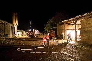 Bild: Nachtübung der Jugendfeuerwehr auf dem Marienhof in Humes