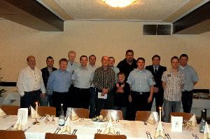 Bild: Die Abordnung mit Jubliar Helmut Ruschel und Ex-LBZ Führer und zugleich Bruder von Helmut, Engelbert Ruschel (Foto: LBZ Habach)