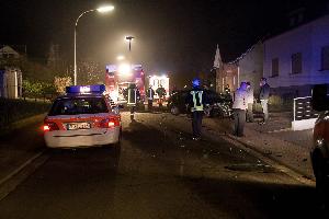 Bild: Ein schwerer Verkehrsunfall ereignete sich in der Weihereckstraße in Richtung Macherbach