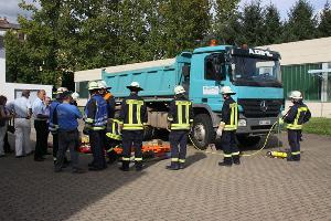 Bild: Einsatzstelle "eingeklemmte Person"