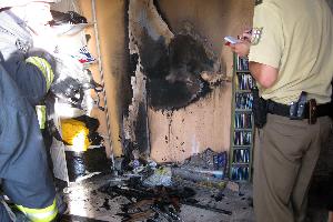 Bild: Sachschaden im Brandraum