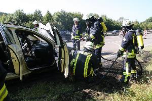 Bild: Nachlöscharbeiten