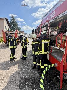 Bild: Brand einer Garage in der Jägerbergstraße
