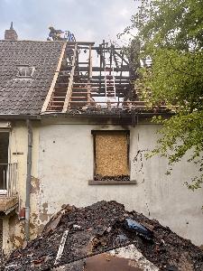 Bild: Wohnhausbrand in Dirmingen (Foto: THW OC Illingen / Kupplich-Brittnacher)