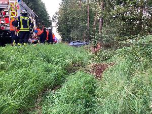 Bild: Verkehrsunfall auf der Landstraße bei Wiesbach