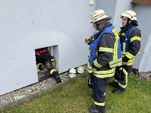 Bild: Einsatz der Feuerwehr wegen einem piependen Rauchmelder
