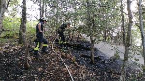 Bild: Großer Vegetationsbrand auf einer Bergehalde bei Wiebelskirchen